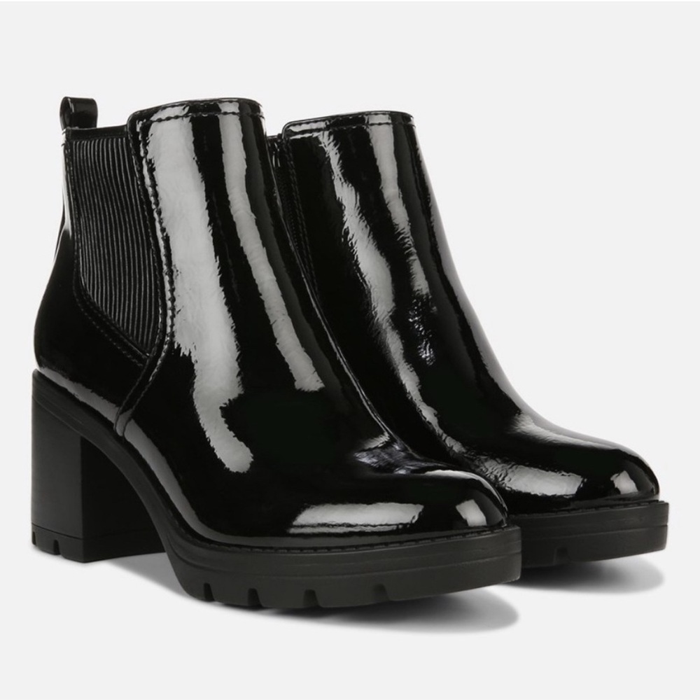 Naturalizer $179 Women Verney 2 Leather Block Heel Ankle Boots Size 11 Med Nwot View 2